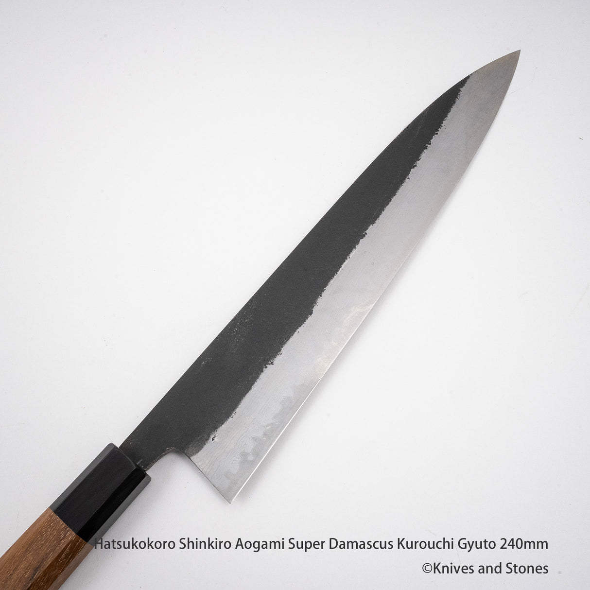 Hatsukokoro Shinkiro Aogami Super Damascus Kurouchi Gyuto 210/240 mm