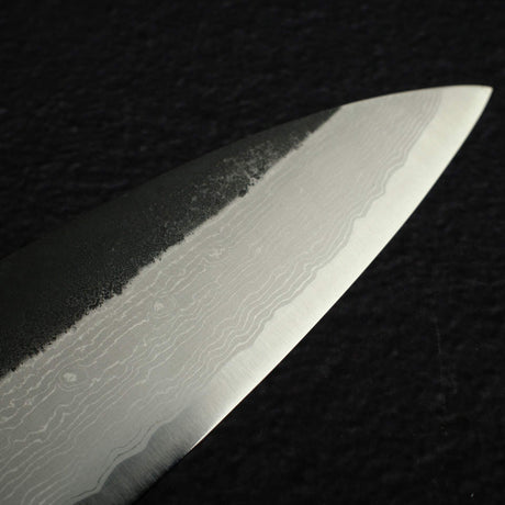 Hatsukokoro Shinkiro Aogami Super Gyuto 240mm Damascus Kurouchi Birch Handle