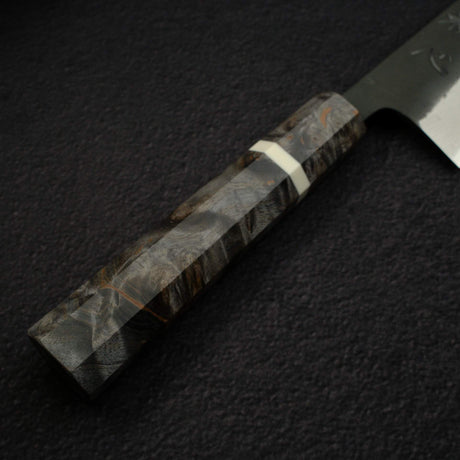 Hatsukokoro Shinkiro Aogami Super Gyuto 240mm Damascus Kurouchi Birch Handle