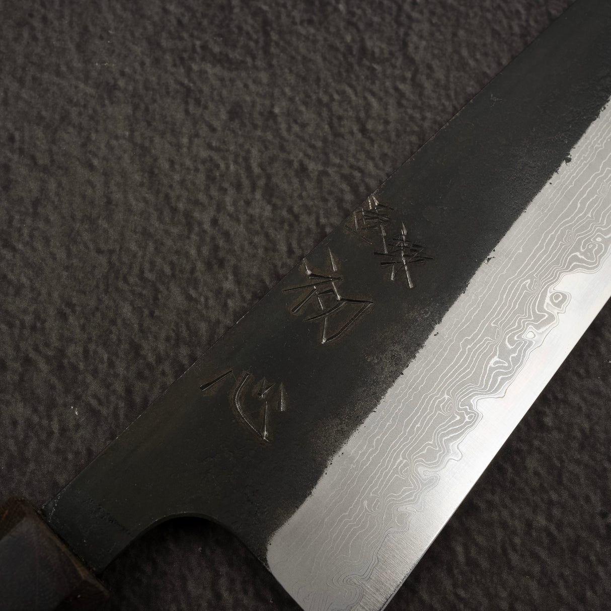 Hatsukokoro Shinkiro Aogami Super Kurouchi Damascus Gyuto 210mm