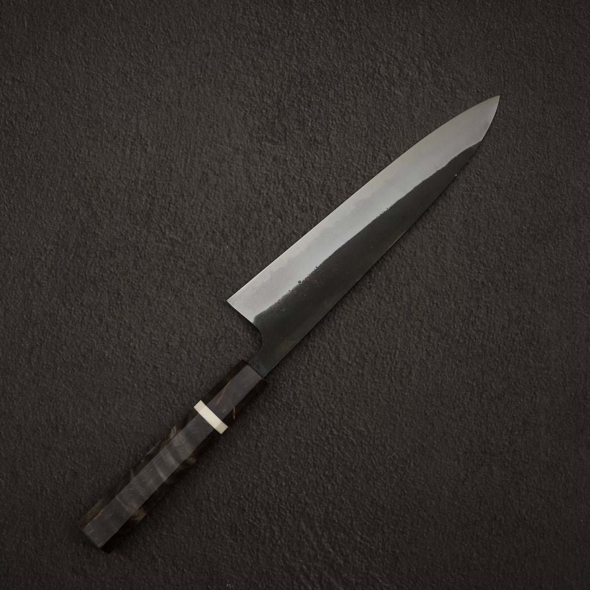Hatsukokoro Shinkiro Aogami Super Kurouchi Damascus Gyuto 210mm