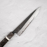 Hatsukokoro Shinkiro Petty 150mm Aogami Super Kurouchi Damascus