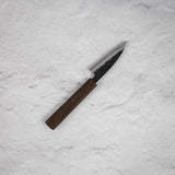 Hatsukokoro Sumi Blue 2 Kurouchi Petty 80mm Black Chacate Handle