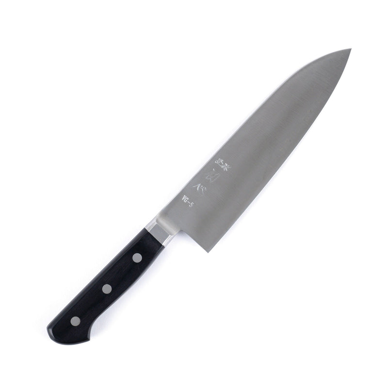 Hatsukokoro VG-5 Hayabusa Santoku 180mm Western Handle