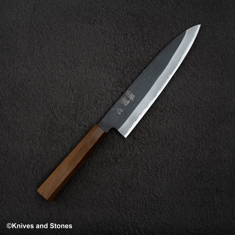 Hatsukokoro Aosagi Blue 2 Kurouchi Gyuto 240mm Black Chacate