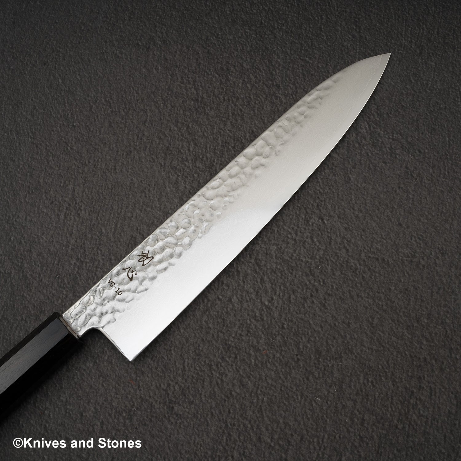 Hatsukokoro Hayabusa VG10 大馬士革土目牛刀 240mm 烏木手柄