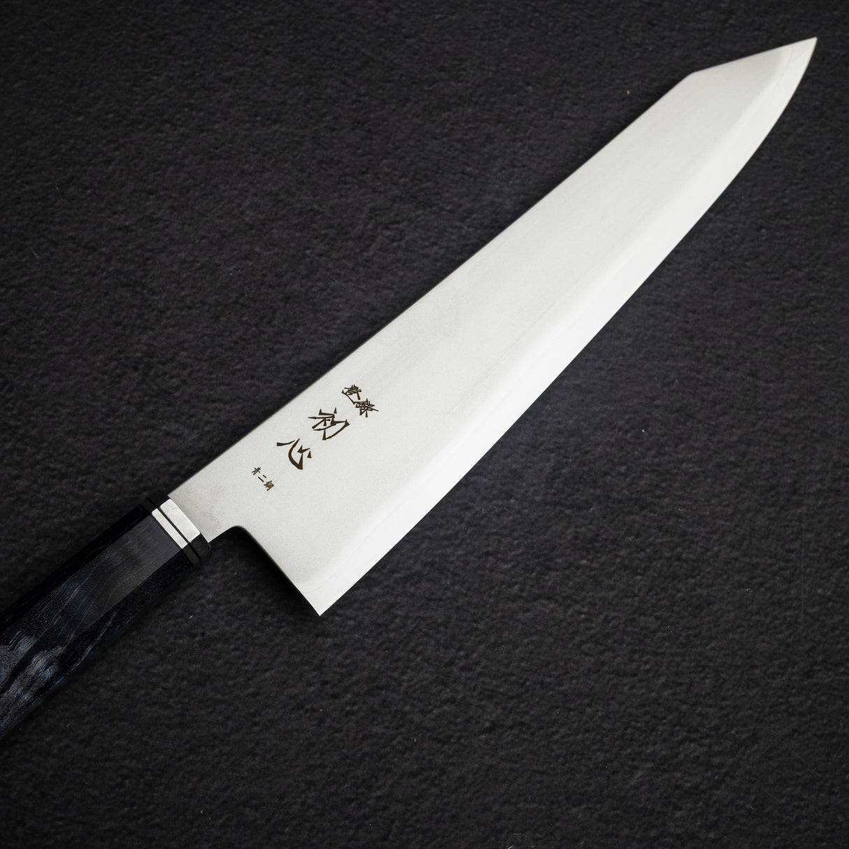 初心 Kaijin Blue 2 K-tip 牛刀 240mm 鏡面卷楓木柄