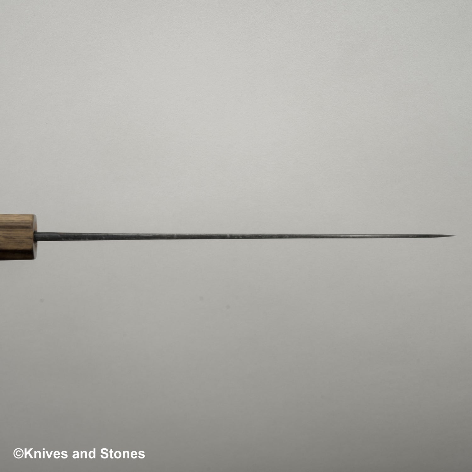 Hatsukokoro Kumokage Blue 2 Kurouchi Damascus Santoku 180mm Black Chacate