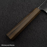 Hatsukokoro Kurokaze White 2 Kurouchi Gyuto 180mm Stainless Clad Black Chacate