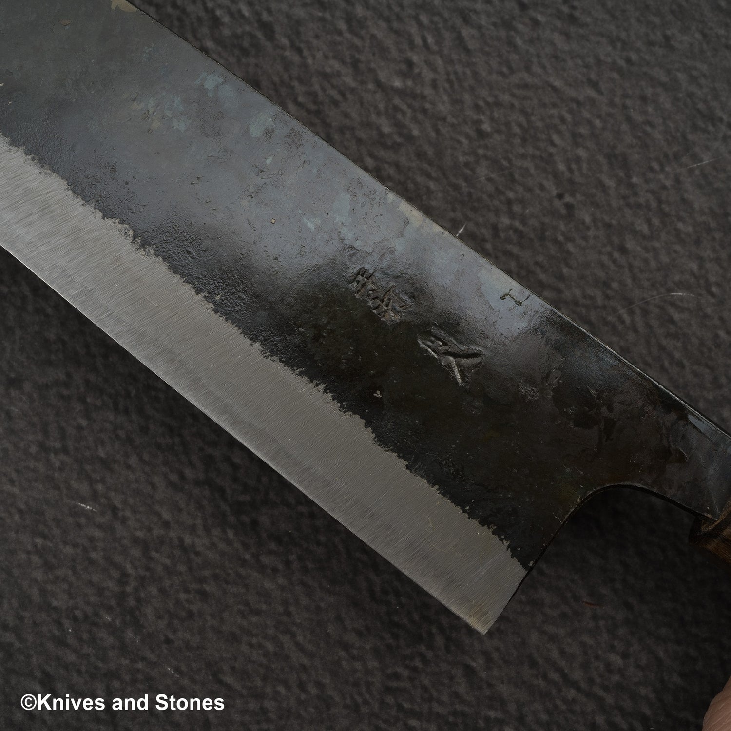 Hatsukokoro Kurokuma Blue 2 Kurouchi Santoku 165mm