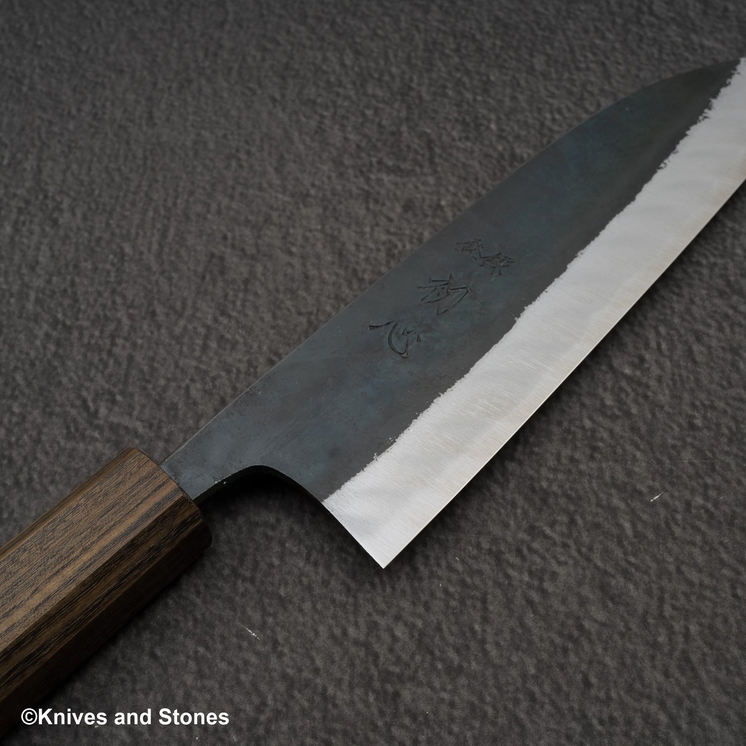 Hatsukokoro Kuronami Blue 2 Kurouchi Santoku 165mm