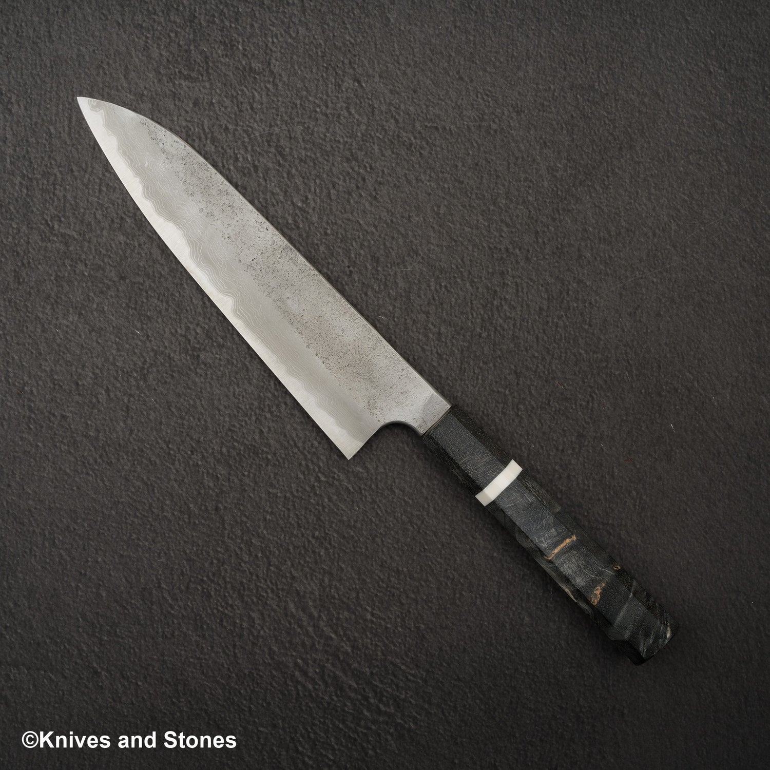 Nigara x Hatsukokoro Ryusui Blue 2 大馬士革 Nashiji Gyuto 210mm