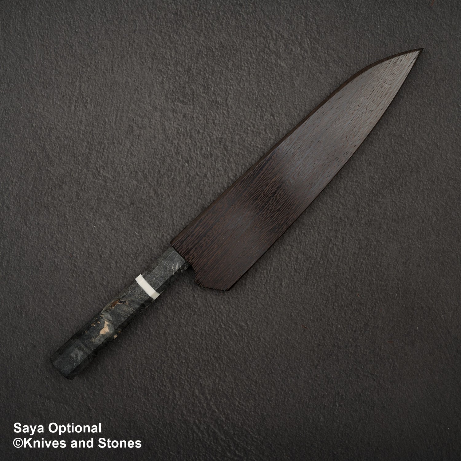 Nigara x Hatsukokoro Ryusui Blue 2 大馬士革 Nashiji Gyuto 210mm