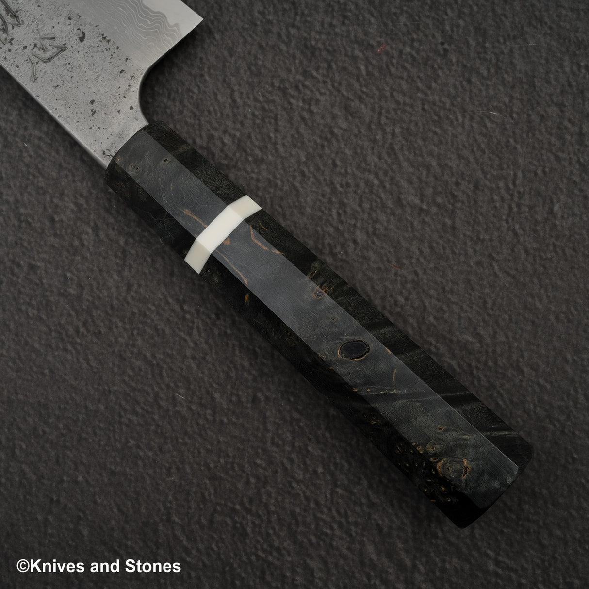 Nigara x Hatsukokoro Ryusui Blue 2 Damascus Nashiji  K-tip Gyuto 240mm