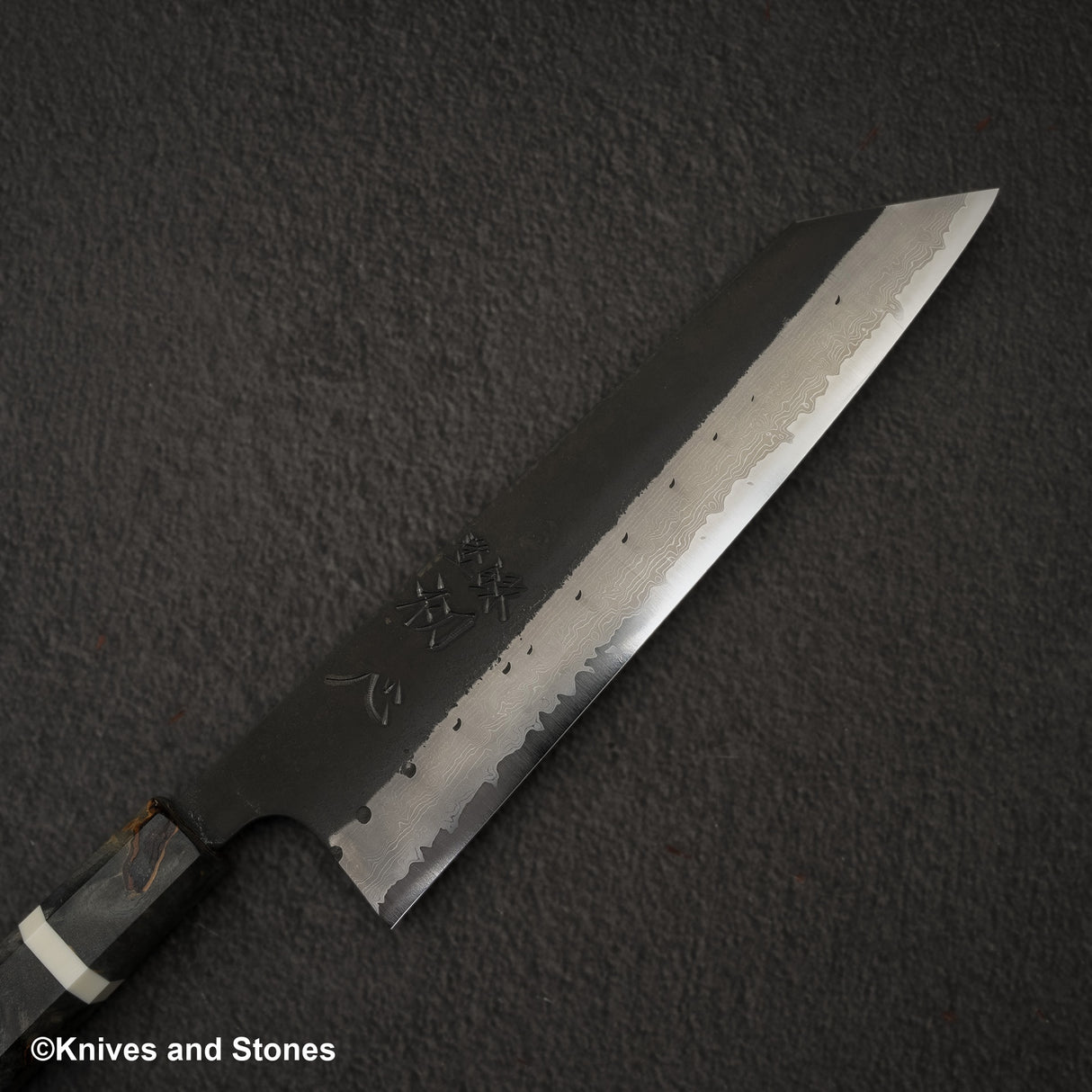 Hatsukokoro Shinkiro Aogami Super Kurouchi Damascus K-tip Gyuto 210mm