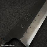 Hatsukokoro Shinkiro Aogami Super Kurouchi Damascus K-tip Gyuto 210mm
