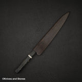 Hatsukokoro x Nigara Yorokobi SLD Copper Damascus Sujihiki 240mm Birch Handle