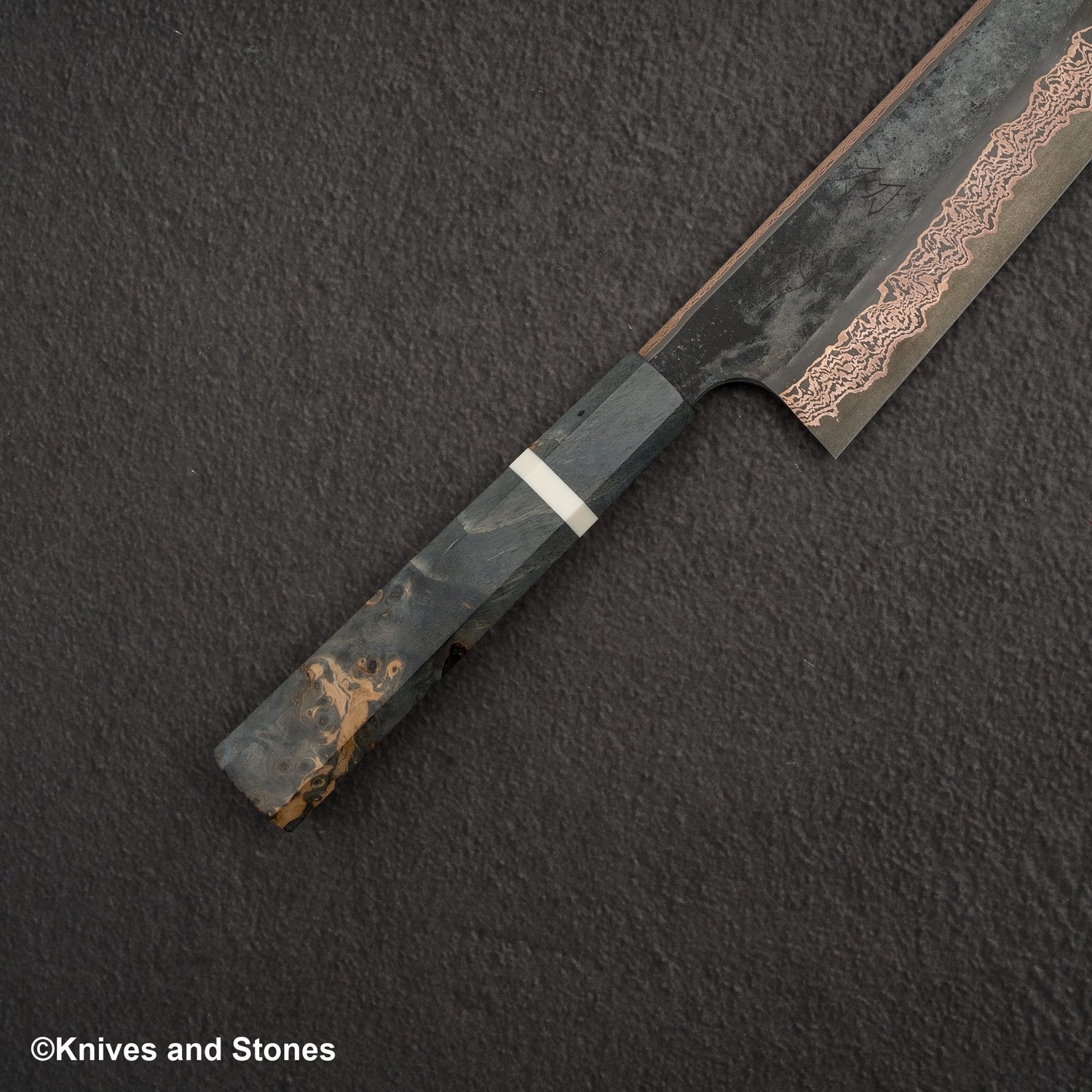 Hatsukokoro x Nigara Yorokobi SLD 銅大馬士革 K-tip Gyuto 210mm 樺木手柄