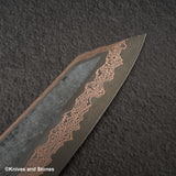 Hatsukokoro x Nigara Yorokobi SLD Copper Damascus K-tip Gyuto 210mm Birch Handle