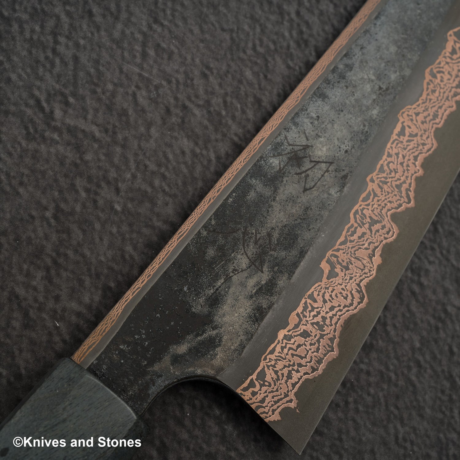 Hatsukokoro x Nigara Yorokobi SLD 銅大馬士革 K-tip Gyuto 210mm 樺木手柄