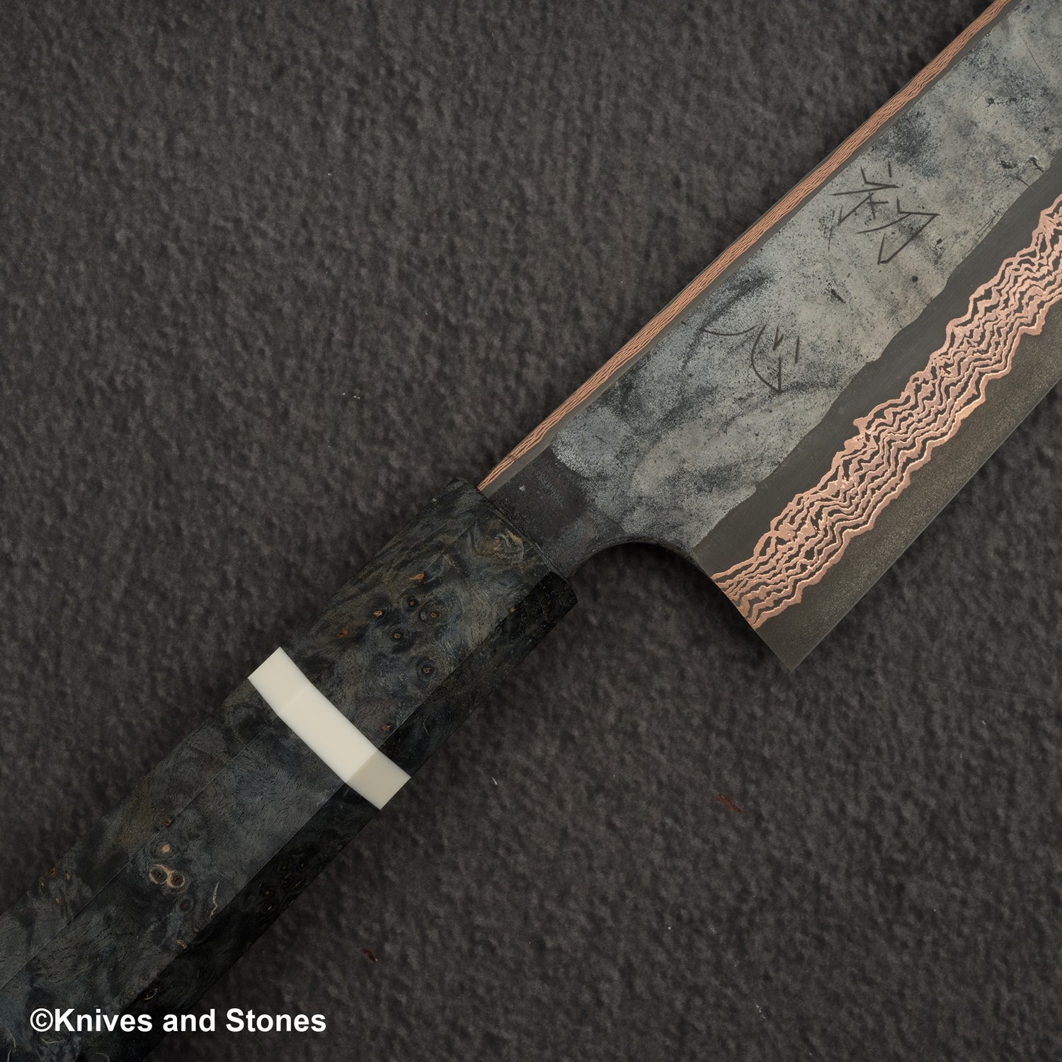 Hatsukokoro x Nigara Yorokobi SLD 銅大馬士革 K-tip Gyuto 240mm 樺木手柄