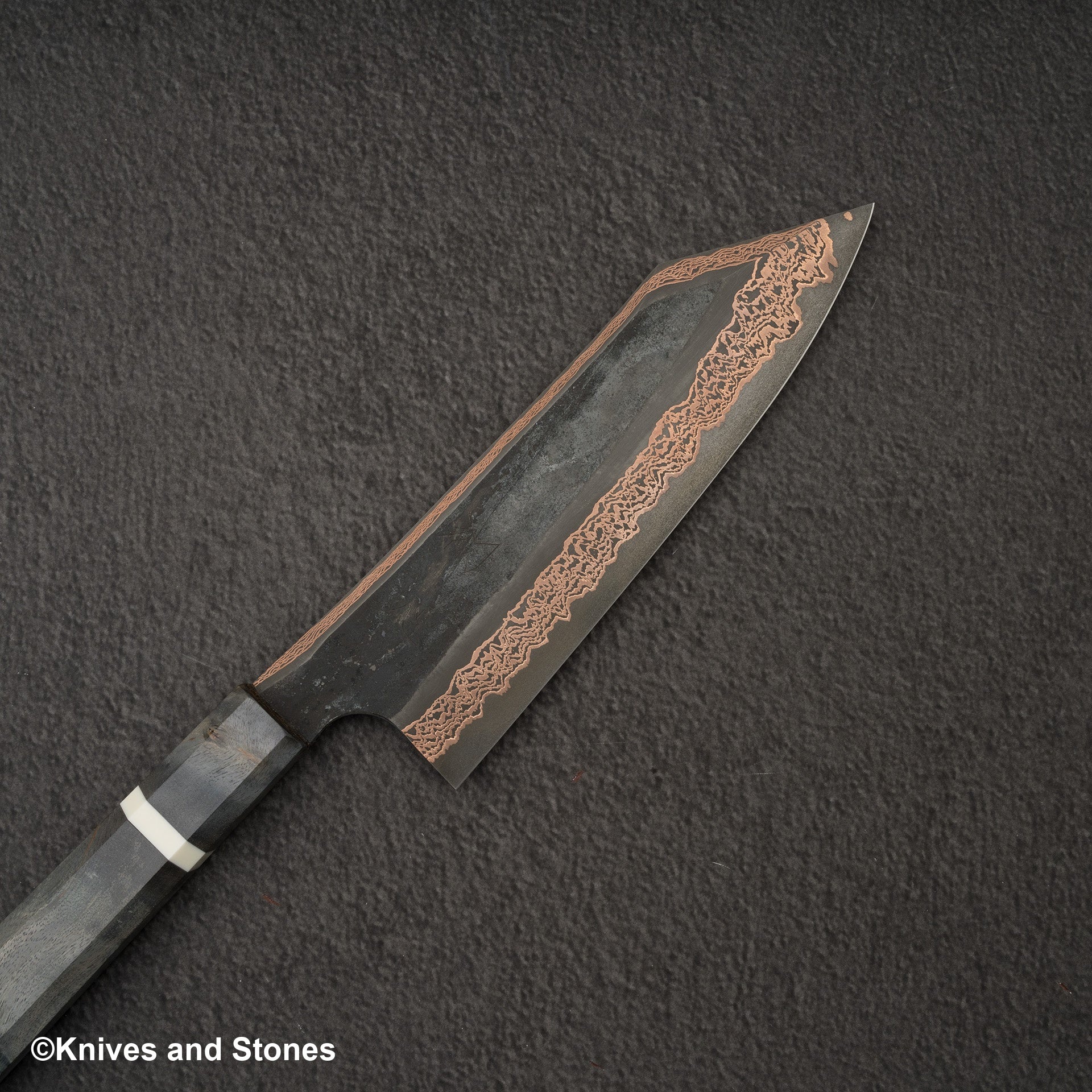 初心x 二唐Yorokobi SLD鋼銅大馬士革文化刀180mm 樺木柄– Knives and