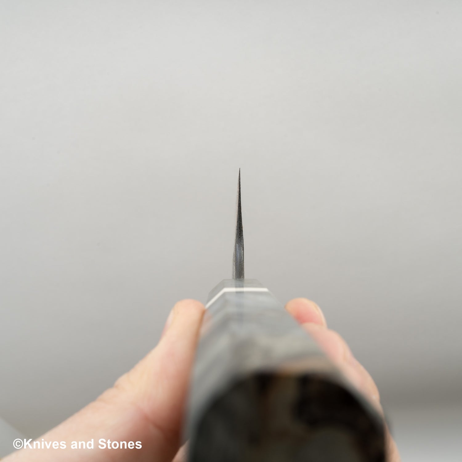 Hatsukokoro x Nigara Yorokobi SLD Copper Damascus Santoku 180mm Birch Handle