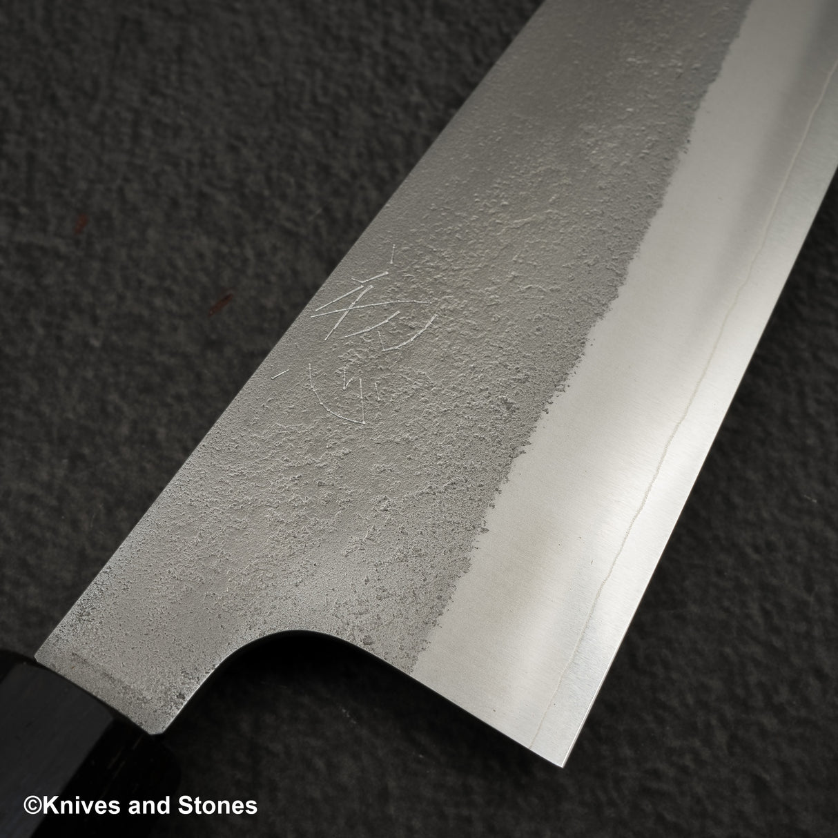 Hatsukokoro x Yoshikane SKD Nashiji K-tip Gyuto 240mm Ebony Handle