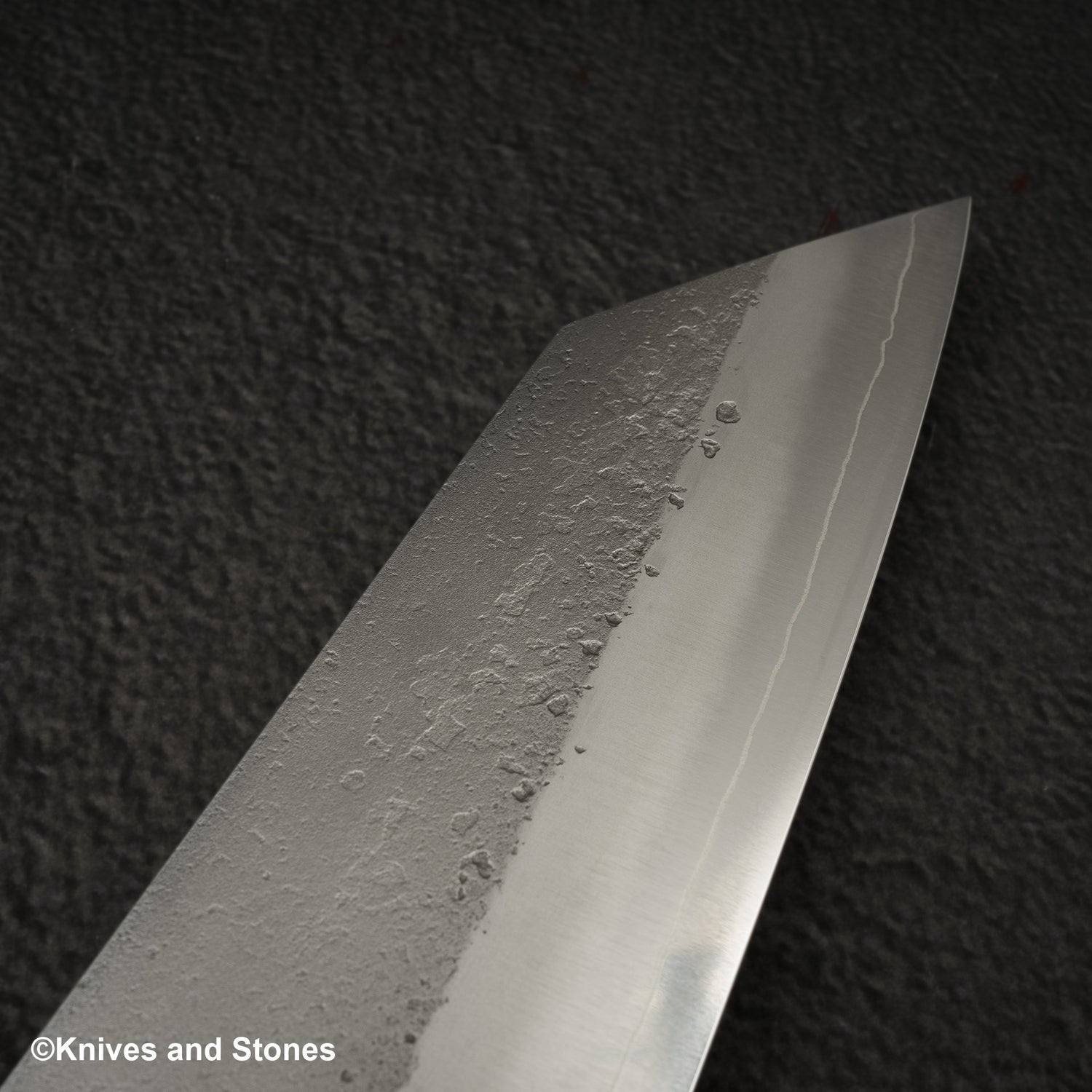 Hatsukokoro x Yoshikane SKD Nashiji K-tip Gyuto 240mm 烏木手柄