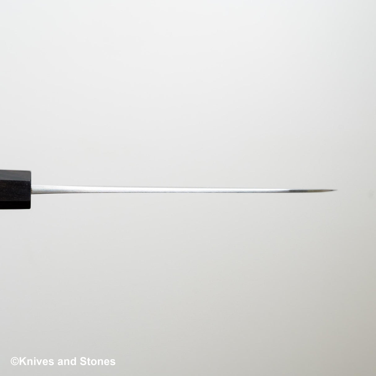 Hatsukokoro x Yoshikane White 2 Nashiji Santoku 170mm Stainless Clad Ebony