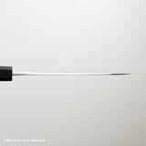 Hatsukokoro x Yoshikane White 2 Nashiji Santoku 170mm Stainless Clad Ebony