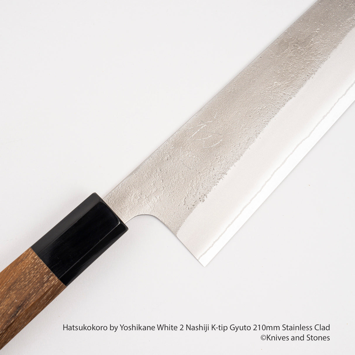 Yoshikane White 2 Nashiji K-tip Gyuto 210mm Stainless Clad