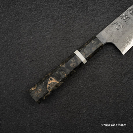 Nigara x Hatsukokoro Ryusui Blue 2 Damascus Santoku 170mm