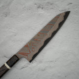 Hatsukokoro x Nigara Irodori Blue 2 Rainbow Damascus Gyuto 210mm