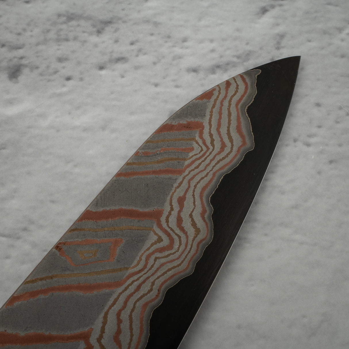 Hatsukokoro x Nigara Irodori Blue 2 Rainbow Damascus Gyuto 210mm