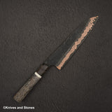 Hatsukokoro x Nigara Yorokobi SLD Copper Tsuchime Damascus Gyuto 210mm with Saya