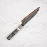 Hatsukokoro x Nigara Yorokobi SLD Copper Tsuchime Damascus Petty 150mm with Saya