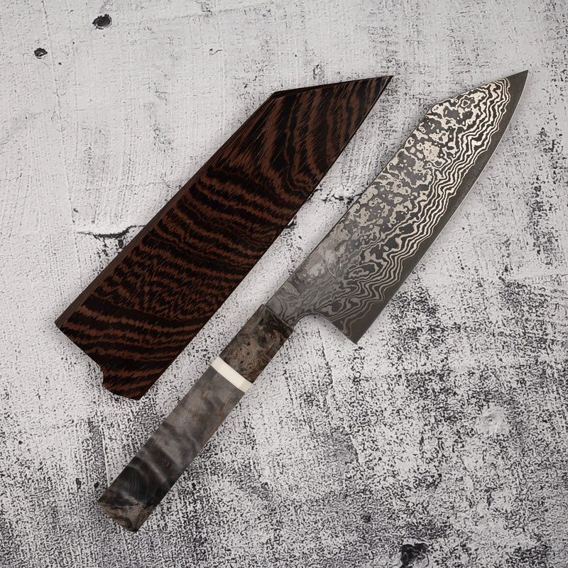 Hatsukokoro x Nigara Yorokobi Special SLD Kurouchi Damascus Bunka Polished