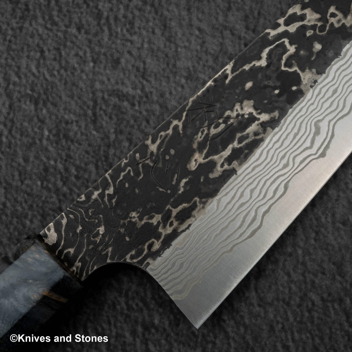 Hatsukokoro x Nigara Yorokobi Special SLD Kurouchi Damascus Gyuto 210mm Birch Handle