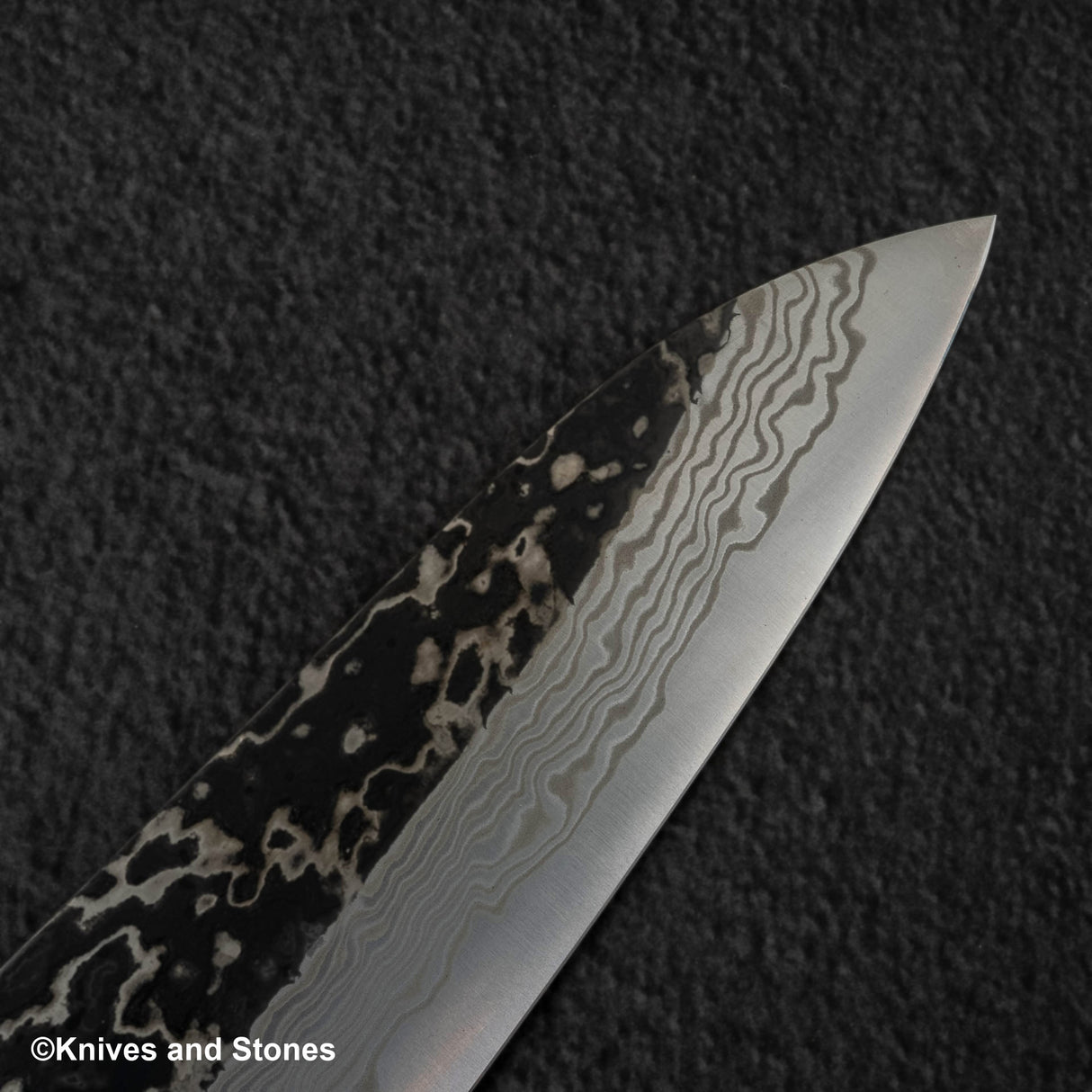 Hatsukokoro x Nigara Yorokobi Special SLD Kurouchi Damascus Gyuto 210mm Birch Handle
