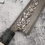 Hatsukokoro x Nigara Yorokobi Special SLD Kurouchi Damascus K tip Gyuto 240mm Polished