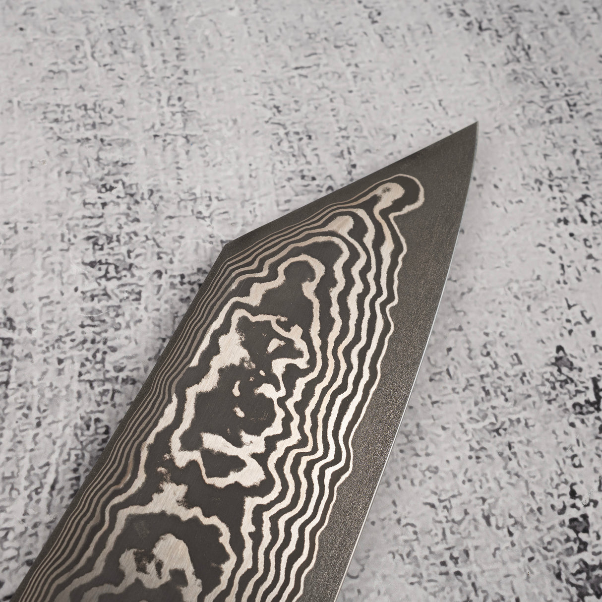 Hatsukokoro x Nigara Yorokobi Special SLD Kurouchi Damascus K tip Gyuto 240mm Polished