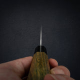 Hatsukokoro x Yoshikane SKD Nashiji Gyuto 210mm Extra Tall, Argetine Lignum Handle