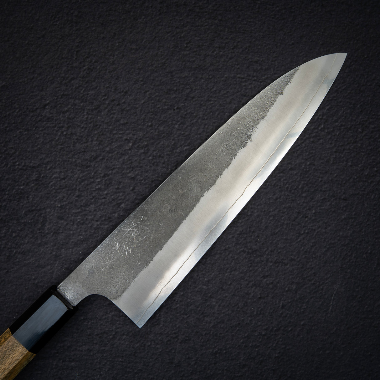Hatsukokoro x Yoshikane SKD Nashiji Gyuto 210mm Extra Tall, Argetine Lignum Handle