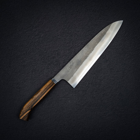 Hatsukokoro x Yoshikane SKD Nashiji Gyuto 210mm Extra Tall, Bocote Handle