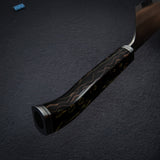 Hatsukokoro x Yoshikane SKD Nashiji Gyuto 210mm Extra Tall, Copper Mesh Handle