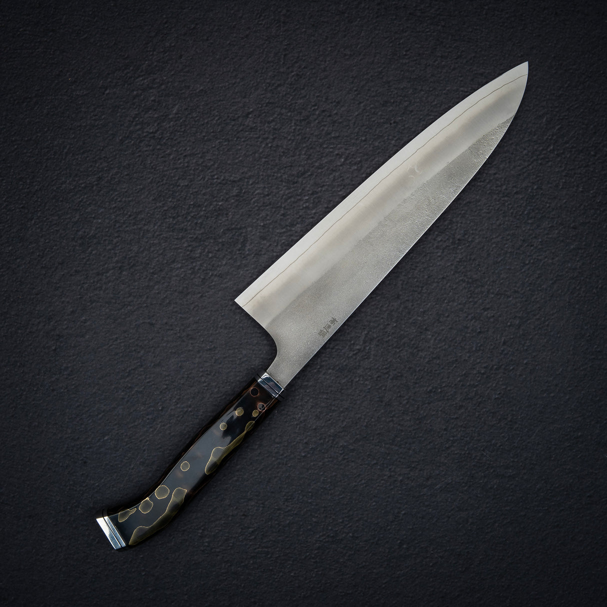Hatsukokoro x Yoshikane SKD Nashiji Gyuto 210mm Extra Tall, Copper Mesh Handle