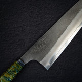 Hatsukokoro x Yoshikane SKD Nashiji Gyuto 210mm Extra Tall, Cosmic Swirl Handle