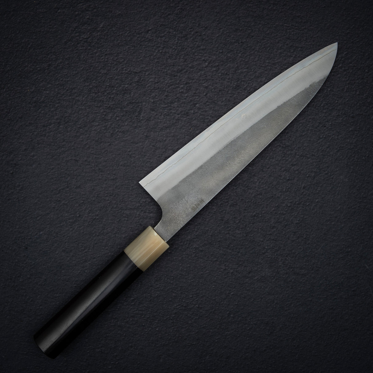 Hatsukokoro x Yoshikane SKD Nashiji Gyuto 210mm Extra Tall, Heart-shaped Ebony Handle