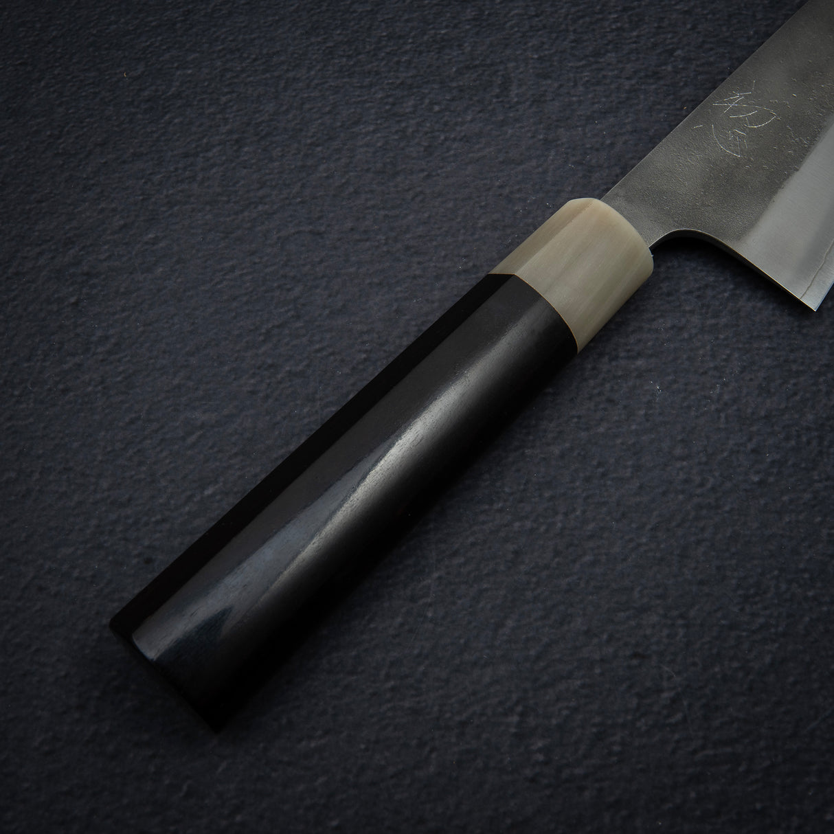 Hatsukokoro x Yoshikane SKD Nashiji Gyuto 210mm Extra Tall, Heart-shaped Ebony Handle